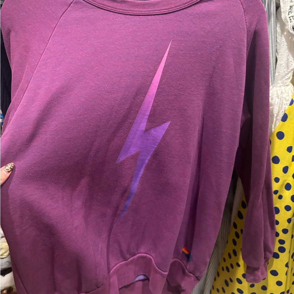 Aviator nation Purple pullover
